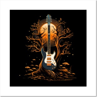 Guitar Tree of Life Electric Guitarist Posters and Art